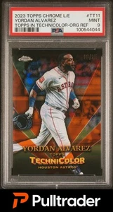 2023 Topps Chrome Logofractor Yordan Alvarez Technicolor Orange /25 PSA 9 - Picture 1 of 2