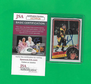 CAM NEELY 1984-85 O-PEE-CHEE VANCOUVER CANUCKS ROOKIE JSA AUTHENTIC AUTO CARD