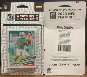2023 DONRUSS MIAMI DOLPHINS TEAM SET MOSTERT HILL WADDLE CHUBB TUA RAMSEY WILSON - Picture 1 of 1