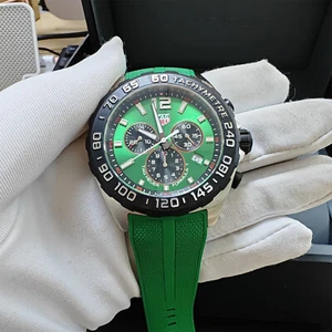 Tag Heuer Formula 1 Quartz Chronograph 43mm Green Men's Watch CAZ101AP.FT8056 - Picture 1 of 22