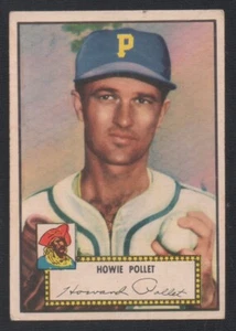 1952 Topps #63 Howie Pollet (Red Back) Pittsburgh Pirates Baseball No Creases - Picture 1 of 2