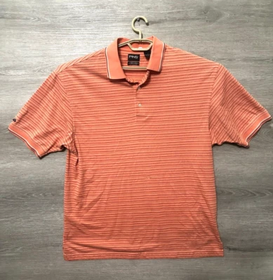 Polo de golf Ping Dry Fiber Dynamics manga corta para hombre coral a rayas talla L Foto 1 de 4