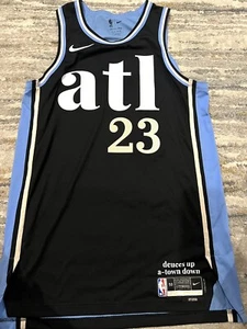 Maglia Nike NBA Atlanta Hawks City Edition autentica rara campione taglia 50 XL - Foto 1 di 7