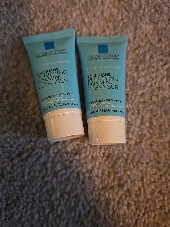 2x  La Roche-Posay Toleriane Purifying Foaming Cleanser 0.5 oz Travel Size - Image 1 of 1