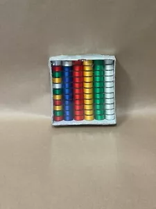 66 Plastic Sided colored Bobbins fits Brother - Picture 1 of 1