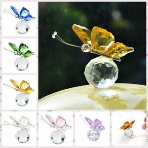 Cute Crystal Butterfly Glass Art Crystal  Crafts for Home Decoration