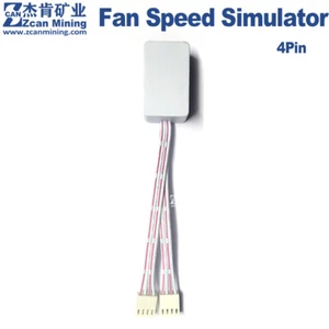 2 in 1 Fan Speed Simulator Flat 4Pin for Antminer S17 S19 E9 L7 Iceriver KS1 KS2 - Picture 1 of 10