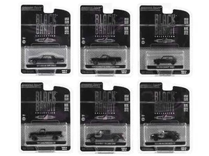 "Black Bandit" 6 piece Set Series 28 1/64 Diecast Model Cars by Greenlight - Picture 1 of 1