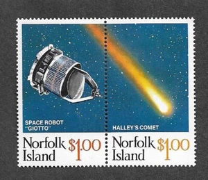 Norfolk island Space and halley Comet mnh pair - Picture 1 of 1