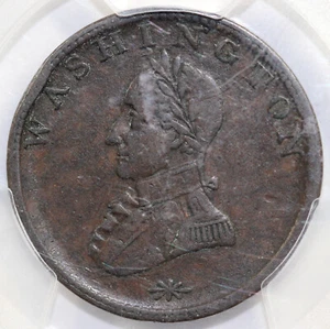 No Date Washington Double Head Colonial Cent PCGS VF 30 - Picture 1 of 5