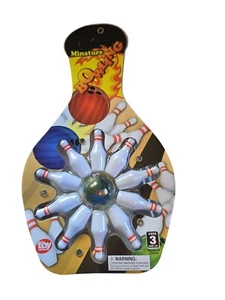 Mini Bowling Game Fun Novelty Play, Game Party Game Night Playing Travel Size - Picture 1 of 2