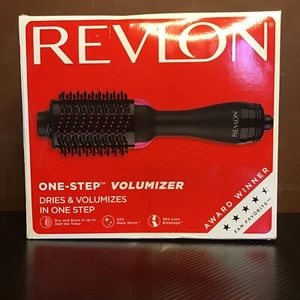 REVLON One-Step Volumizer secador de pelo y cepillo redondo de peinado para reventón, negro/pnk - Imagen 1 de 17