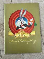 Showa Retro Happy Birthday Bugs Bunny 50Th Anniversary Note