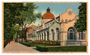 QUAPAW BATHS Hot Springs National Park ARKANSAS AR linen - Postcard - Imagen 1 de 2