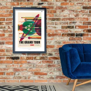 The Grand Tour Nasa Spazio Turismo Muro Art Poster Stampa - Picture 1 of 12