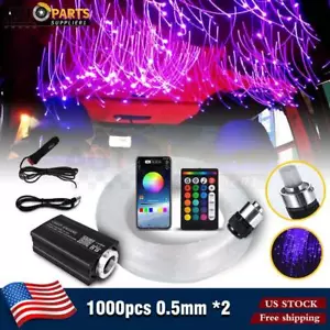 1000pc Car Home Headliner Star Light kit Roof Twinkle Ceiling Lights Fiber Optic - Picture 1 of 12