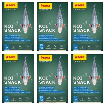 sera KOI SNACK 120 x Knabberstangen - Snack Handfütterung, Fischfutter - 6 Pack - Bild 1 von 2