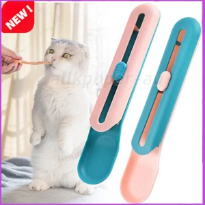 Pet Feeding Spoon Dog Cat Strip Squeezer Puppy Kitty Liquid Plastic Food Feeder - Picture 1 of 14