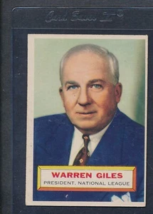 1956 Topps GB #002 Warren Giles NL President VG/EX *3897 - Picture 1 of 1