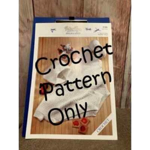 New Peter Pan DK Hooded Baby Cape Easy Level Crochet Pattern - Picture 1 of 2