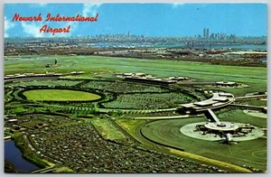 Postcard New Jersey Newark NJ International Airport Aerial View - Picture 1 of 2