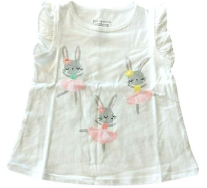 First Impressions Baby Girls Infant Ballerina Bunnies T-shirt Size 3-6 Months - Picture 1 of 5