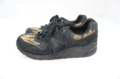 NEW BALANCE WL999PW 999 ZAPATILLAS USADAS/SIN PLANTILLAS MUJER 8 TEJIDO NEGRO GAMUZA CUERO Foto 1 de 4