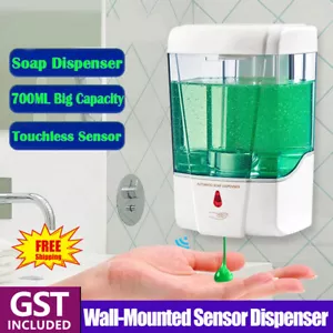 700ml Wall-Mounted Smart Sensor Automatic Soap Liquid Dispenser Touchless Washer - Picture 1 of 8
