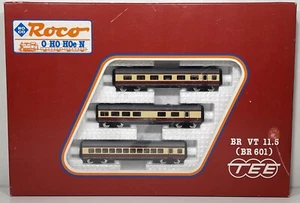 ROCO N 02168 A TEE VT 11.5 set carrozze complementari 3 pezzi DB ep. III usato e scatola originale - Foto 1 di 17