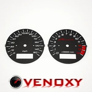 Suzuki GSF 600 Bandit 2002-2004 MPH Aftermarket Black Gauge Faces - Foto 1 di 1