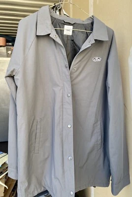 Chaqueta Larga VANS Thanks Coach Gris Para Mujer Talla L Cremallera Botón | VN0A3AOA107 Foto 1 de 4