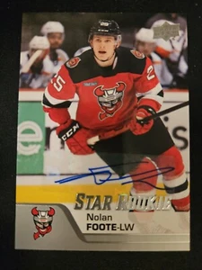 20-21 AHL Nolan Foote Star Rookie Autographed 🚨🚨🚨 New Jersey Devils - Picture 1 of 2