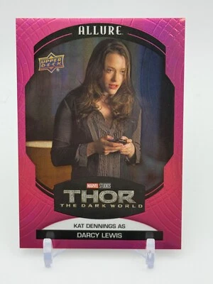 2023 Upper Deck Marvel Allure 25 Kat Dennings As Darcy Lewis Pink Parallel 05/23 - Image 1 of 2