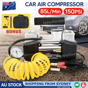 12V 150PSI Car Air Compressor Portable Tyre Deflator Inflator Pump 4WD Car Truck - Picture 1 of 11