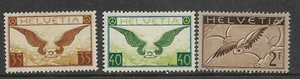 Switzerland Scott #C13-#C15 mint lightly hinged 1929-30 airmail set og f/vf - Picture 1 of 2