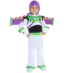 Costume Halloween Toy Story Buzz Lightyear bambino 2T 3/4T 5/6 Deluxe - Foto 1 di 2
