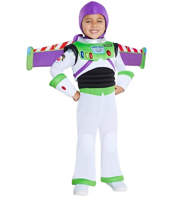 Disfraz de Halloween Toy Story Buzz Lightyear para niños pequeños 2T 3/4T 5/6 de lujo Foto 1 de 2