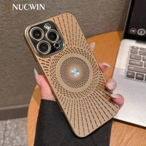 Ultra Thin Heat Breathable Dissipation Magsafe Case for iPhone 16 15 14 13 12 Pr - Picture 1 of 71