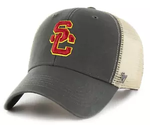 CAPPELLO A SNAPBACK MARCA USC TROJANS SOUTHERN CAL NCAA TRUCKER AMMIRAGLIA '47 NUOVO CON ETICHETTE! - Foto 1 di 7