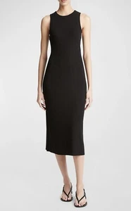 Vince Rib High Neck Tank Dress XL Black - Bild 1 von 6