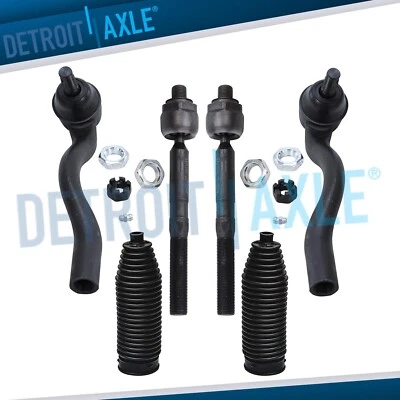 6pc Front Outer Inner Tierod Boot Kit for 2011- 2015 Durango Jeep Grand Cherokee - Image 1 of 4