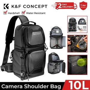 K&F Concept Camera Sling Bag Crossbody Bag Hardshell Camera Shoulder Backpack - Picture 1 of 8