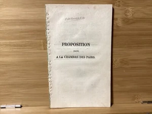 1816 Proposite Faite A La Chambre Des Pairs - Francois Rene De Chateaubriand - Picture 1 of 9