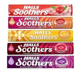 Halls Succhietti 5x45g - Ciliegia, Fragola, Pesca, Lampone e Limone Mentolo Dolce - Foto 1 di 5