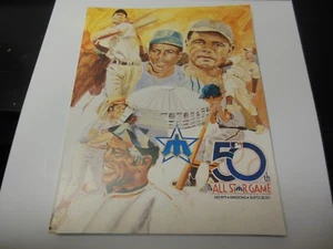 1979 MLB BASEBALL ALL STAR GAME PROGRAM GOOD CONDITION 50 ANNIVERSARY w/ TICKET - Picture 1 of 5