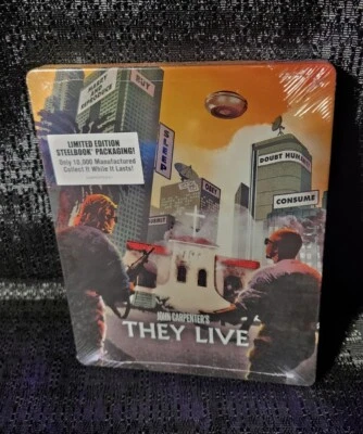 They Live Bluray SteelBook Limited Edition Scream Factory Sealed - Image 1 of 3