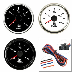 52mm 12/24V Digital Kraftstoffanzeige Instrument Tankanzeige 0-190ohm/240-33ohm - Bild 1 von 14