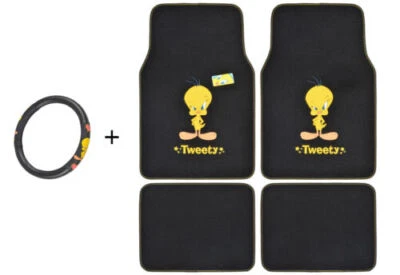 Juego de regalo combinado de cubierta de volante Looney Tunes Piolín Bird + alfombrilla alfombra Foto 1 de 4