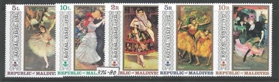 SELLOS DE MALDIVAS MNH - Scott #376-380 - Royal Visit 1972 - Bonito lote - ¡Echa un vistazo! Foto 1 de 2