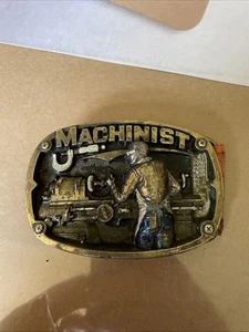 Vtg Machinist Belt Buckle 1986 The Great American Buckle Company 1808 USA - Picture 1 of 2